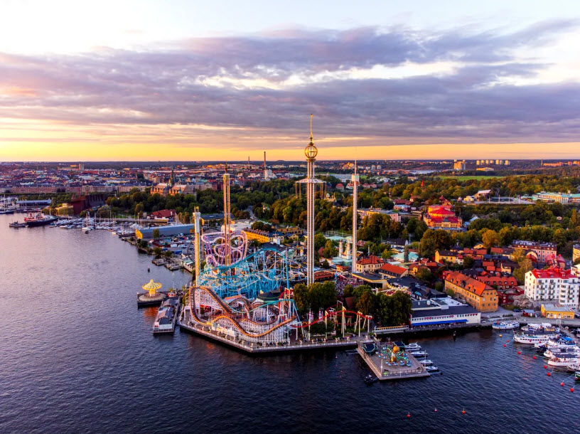 Gröna Lund Amusement Park, Stockholm, Sweden